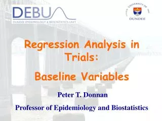 Regression Analysis in Trials: Baseline Variables