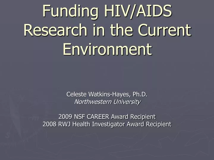 funding hiv aids research in the current environment