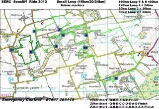 SERC Seacliff Ride 2013 Small Loop ( 16km/20/24km ) 160km Loop 5 &amp; 6 =20km