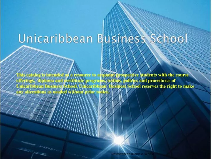 unicaribbean business school