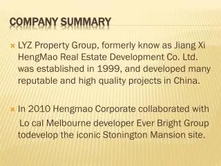 Company Summary