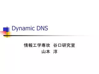 dynamic dns