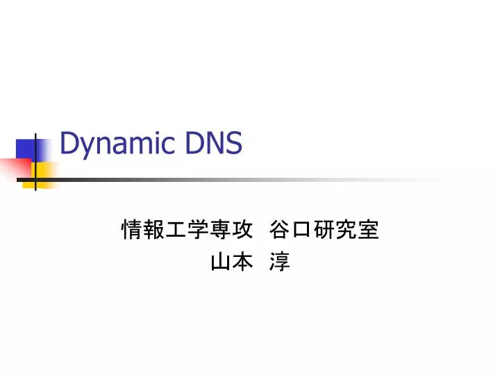 dynamic dns