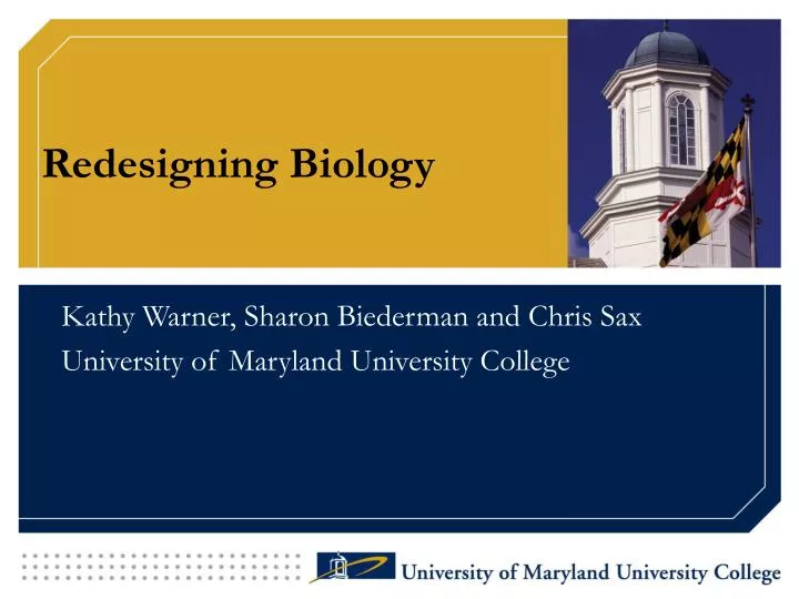 redesigning biology