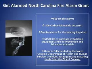 Get Alarmed North Carolina Fire Alarm Grant
