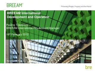 BREEAM International Development and Operation