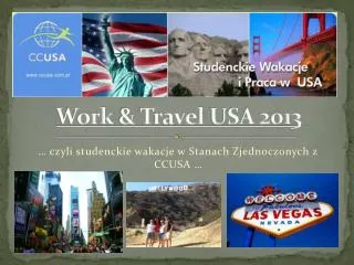 work travel usa 2013