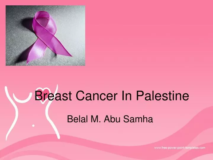 breast cancer in palestine