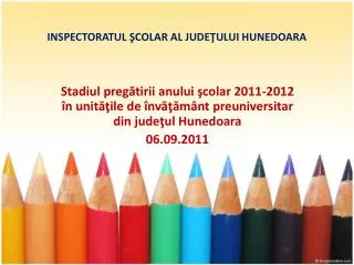 inspectoratul colar al jude ului hunedoara