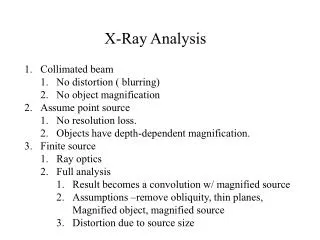 X-Ray Analysis