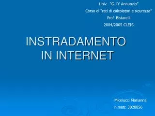 instradamento in internet