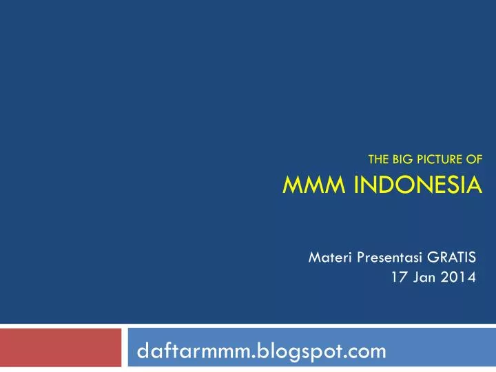 the big picture of mmm indonesia