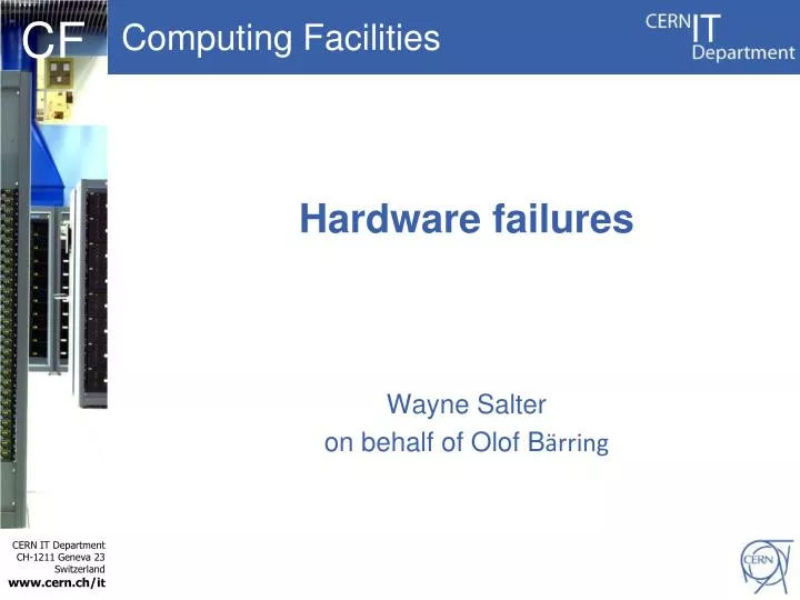 hardware failures
