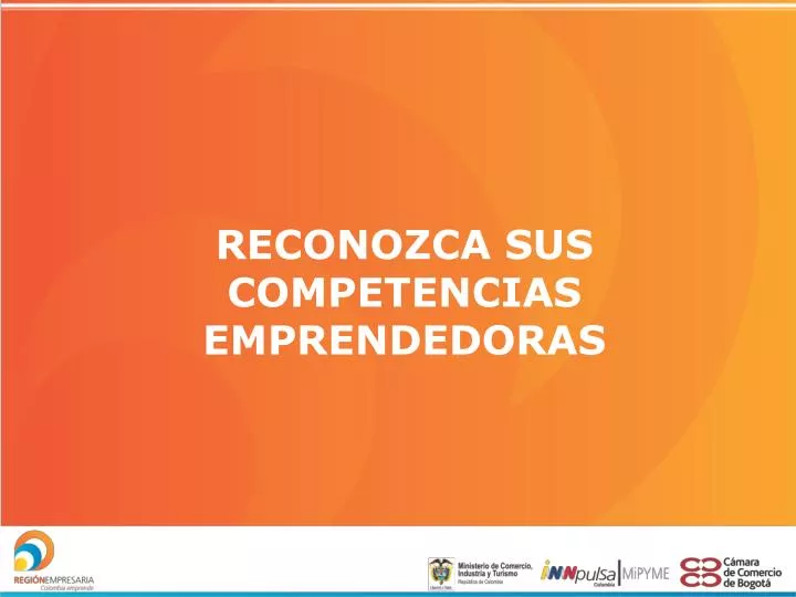 reconozca sus competencias emprendedoras