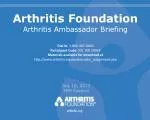 Arthritis Foundation Arthritis Ambassador Briefing - slide 1