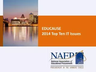 EDUCAUSE 2014 Top Ten IT Issues