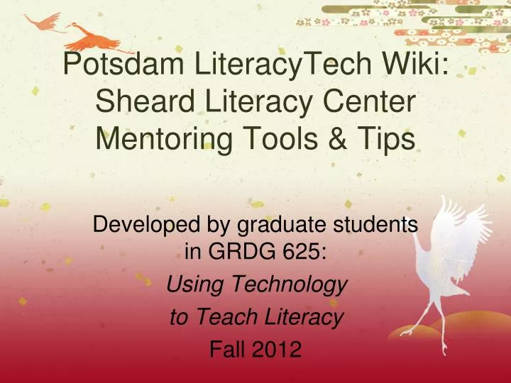 potsdam literacytech wiki sheard literacy center mentoring tools tips