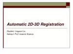 Automatic 2D-3D Registration - slide 1
