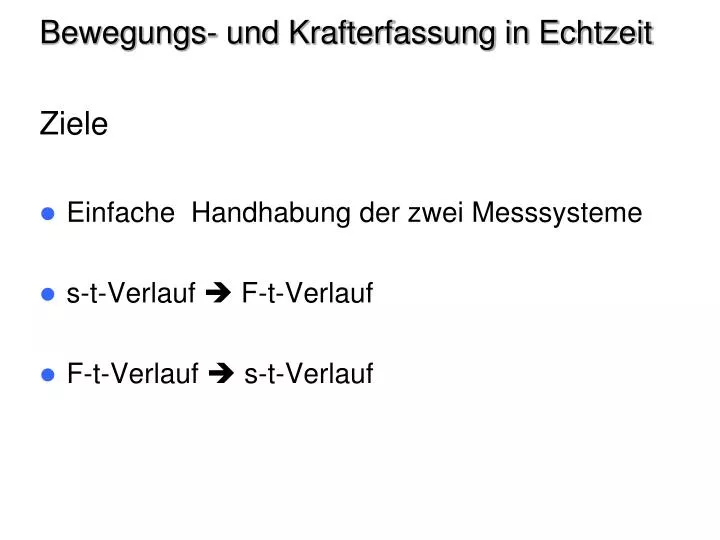 bewegungs und krafterfassung in echtzeit