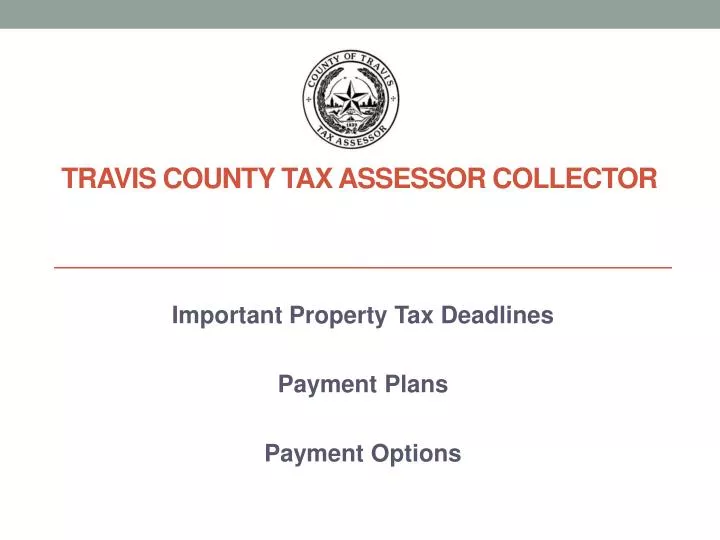 travis county tax assessor collector