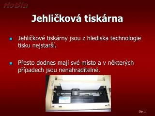 jehli kov tisk rna