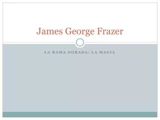 james george frazer