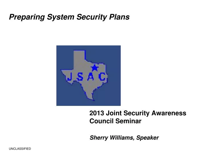 preparing system security plans