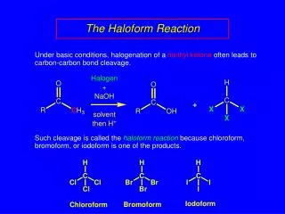The Haloform Reaction