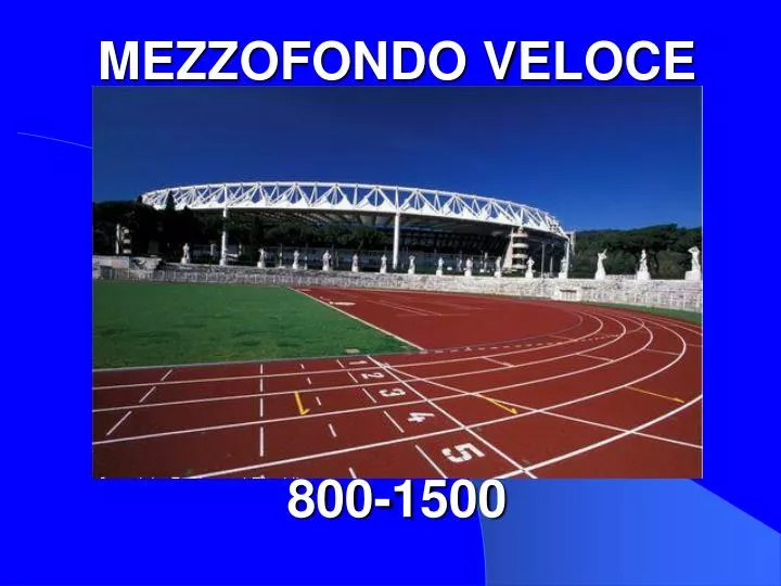 mezzofondo veloce 800 1500