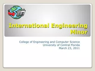 International Engineering Minor