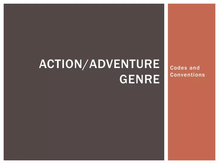action adventure genre