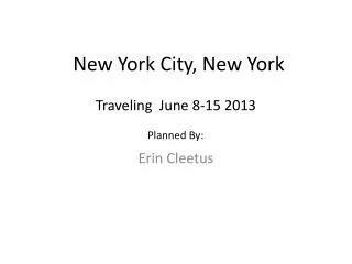new york city new y ork