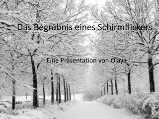 das b egr bnis eines schirmflickers