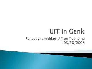 uit in genk