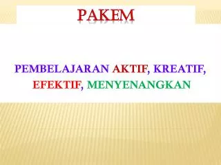 pembelajaran aktif kreatif efektif menyenangkan