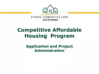 Competitive Affordable Housing Program
