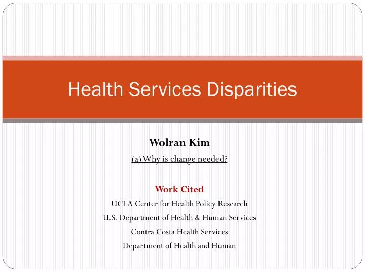 health services disparities