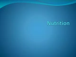 Nutrition