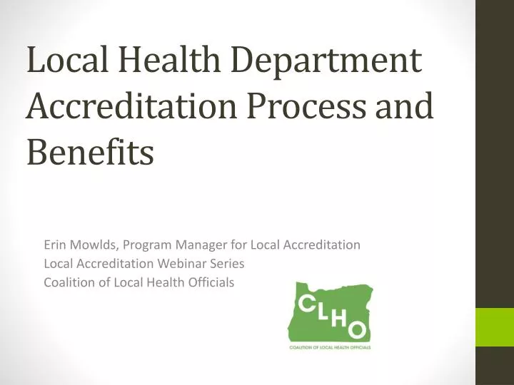 local health department accreditation process and benefits
