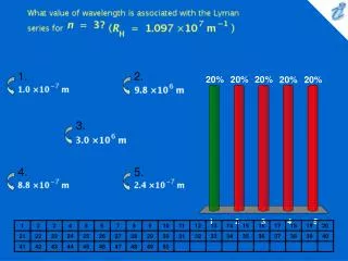 What value of wavelength is associated with the Lyman series for {image} {image}