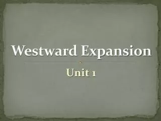 westward expansion