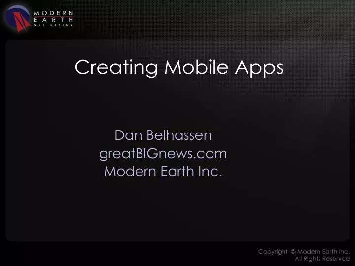 creating mobile apps