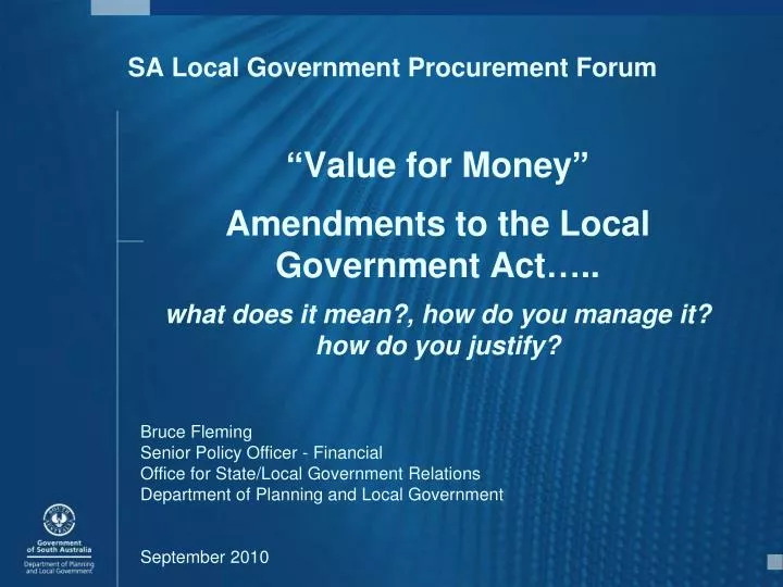 sa local government procurement forum