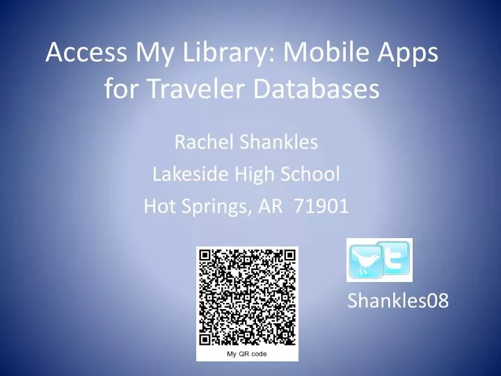access my library mobile apps for traveler databases