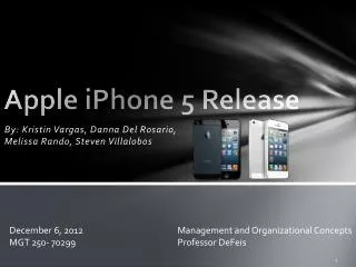 Apple iPhone 5 Release