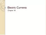 Electric Currents - slide 1