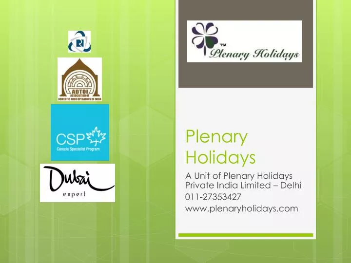 plenary holidays