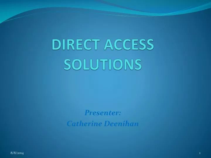 direct access solutions