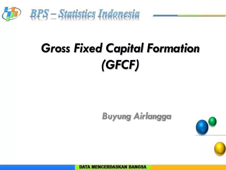 gross fixed capital formation gfcf