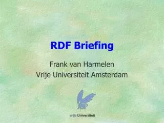 RDF Briefing